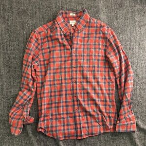 J. Crew Red and Blue Checkered Casual Shirt